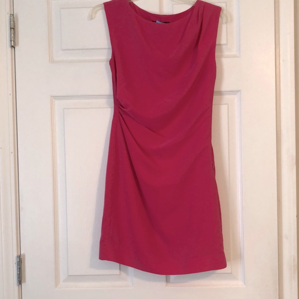 Pink sleeveless Armani Exchange dress